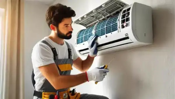AC filter cleaning