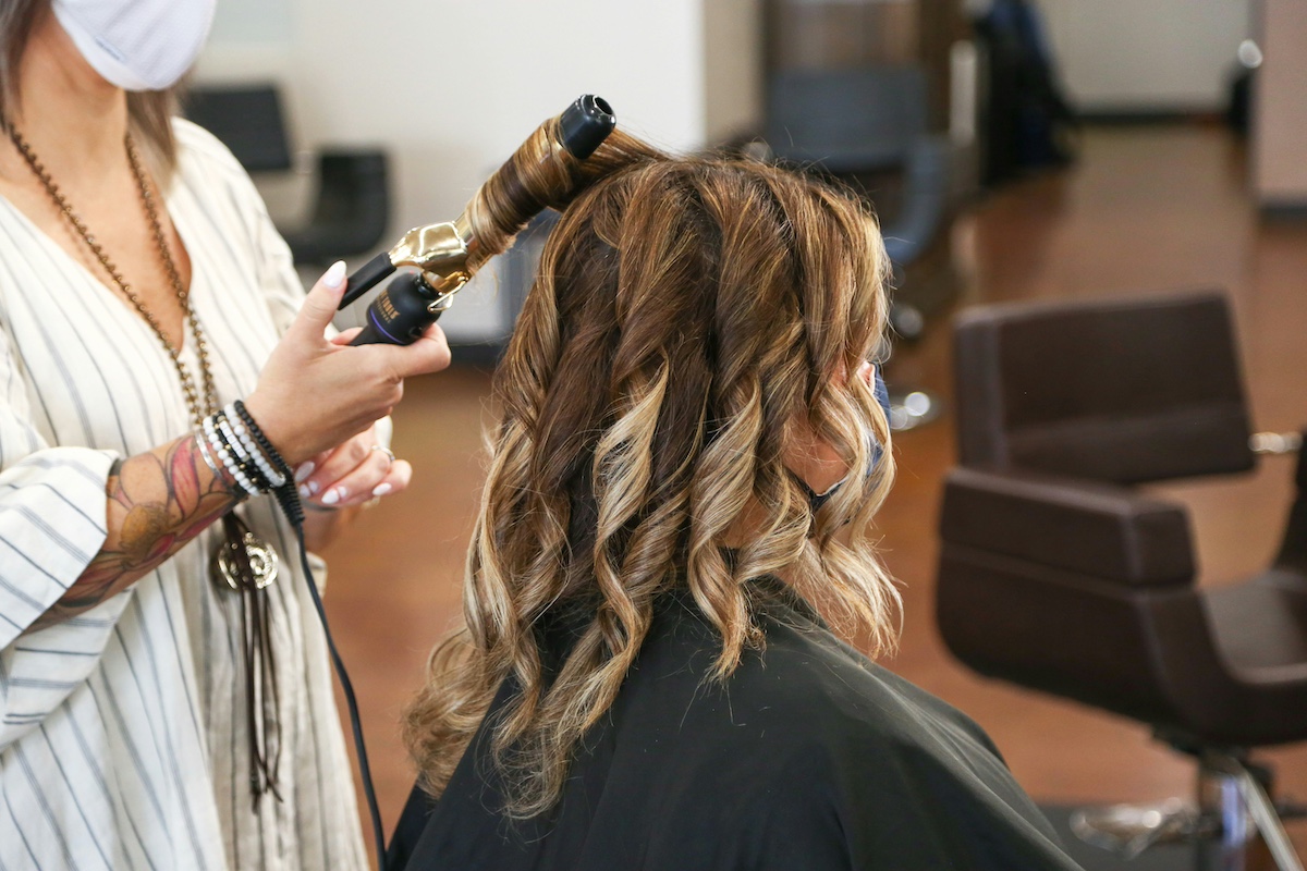 Salon service provided at home